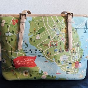 Charleston Map Small Tote with Zipper by Spartina 449